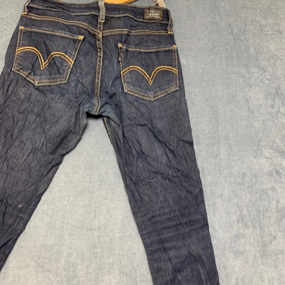 Levi's 524 Too Superlow Skinny Jeans Womens 7 Medium Blue Denim Cotton Stretch - Picture 7 of 16